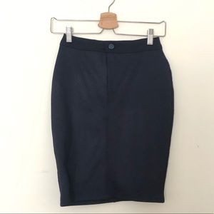 ASOS Navy Blue Pencil Skirt